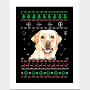 Labrador Retriever Ugly Christmas Sweater Funny Dog Lover Owner Gifts Posters and Art